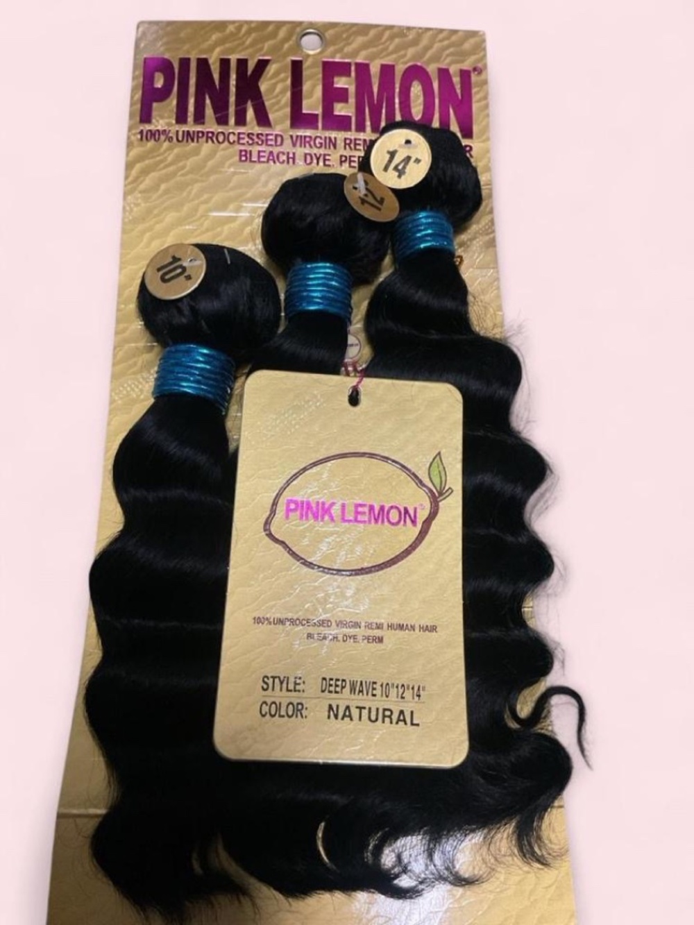 Pink Lemon 100% Human Hair Bundles